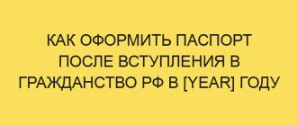 kak oformit pasport posle vstupleniya v grazhdanstvo rf v year godu 461