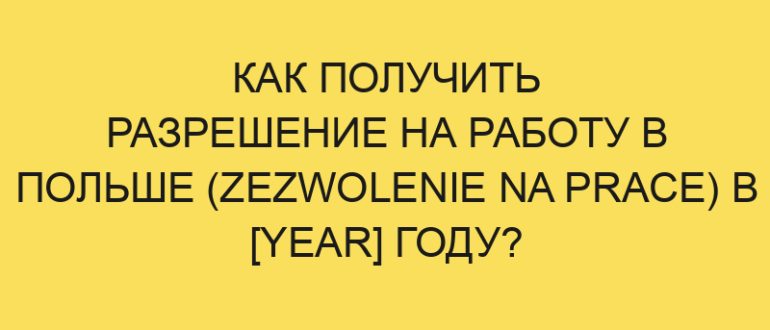 kak poluchit razreshenie na rabotu v polshe zezwolenie na prace v year godu 4858 1