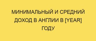 Минимальный и средний доход в Англии в [year] году