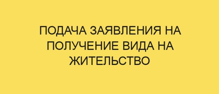 podacha zayavleniya na poluchenie vida na zhitelstvo 1570